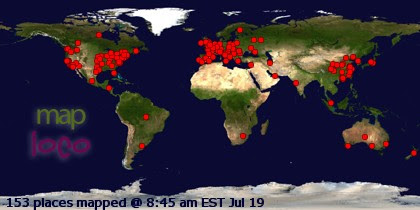 Locations of Site Visitors