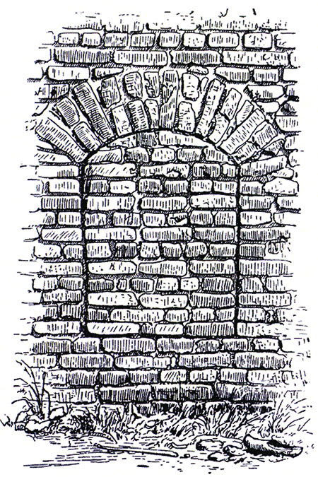 Dead souls: illustration of  the corpse door in Darum, Denmark, illustration by  H.F. Feilberg. Ⓒ Courtesy of Richard Sugg.