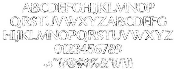 -chalk-line-outline-font-