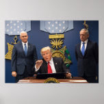 Donald Trump, Mike Pence, & James Mad Dog Mattis Poster