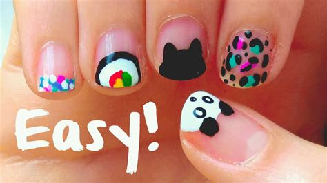 easy nail art designs  short nails  beginners