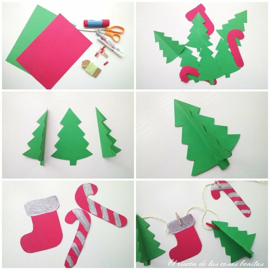 Resultado de imagen para manualidades navideÃ±as para niÃ±os paso a paso