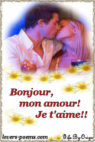 Poeme bonjour mon amour
