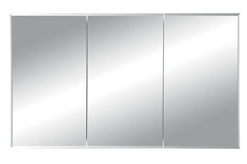 NuTone 255048 Horizon Frameless Medicine Cabinet, Tri-View Recessed Mount, 48-Inch by 28-Inch