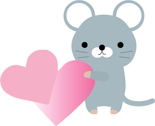 ねずみのイラスト 無料イラストフリー素材 可愛いネズミ