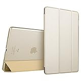 iPad Pro 9.7 ケース クリア ESR iPad Pro 9.7 カバー レザー PU スタンド機能 スリム傷つけ防止 オートスリープ ハード 三つ折タイプ iPad Pro 9.7 インチ スマートカバー (ゴールド)