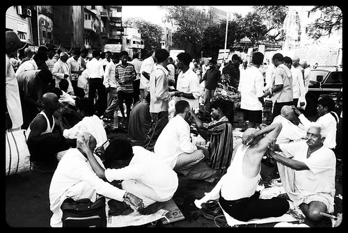 I Pay Homage To The Street Barbers Of Mumbai On Pitru Paksh.. by firoze shakir photographerno1
