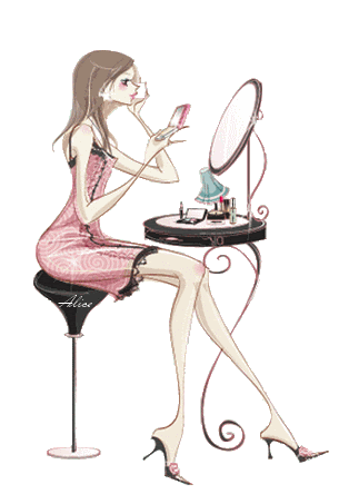 gif beauté, maquillage 