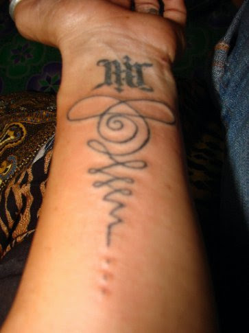 With bamboo tattoos they do not go as far into the skin so you do not bleed 