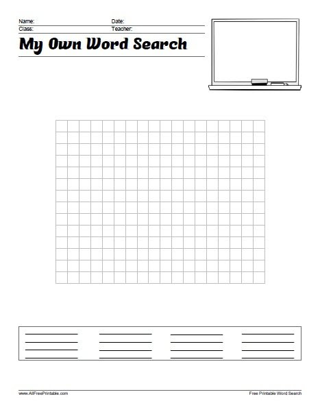 Word Search Puzzles - Free Printable - AllFreePrintable.com