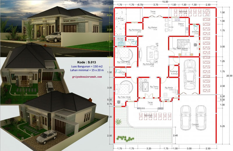Rumah 4 Kamar Tidur Type 150 Di Kupang  Jasa Desain Rumah