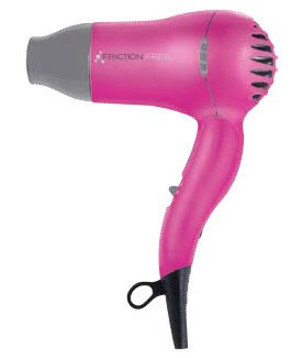 Cricket Friction Free Dual Voltage Travel Hair Dryer in Pink