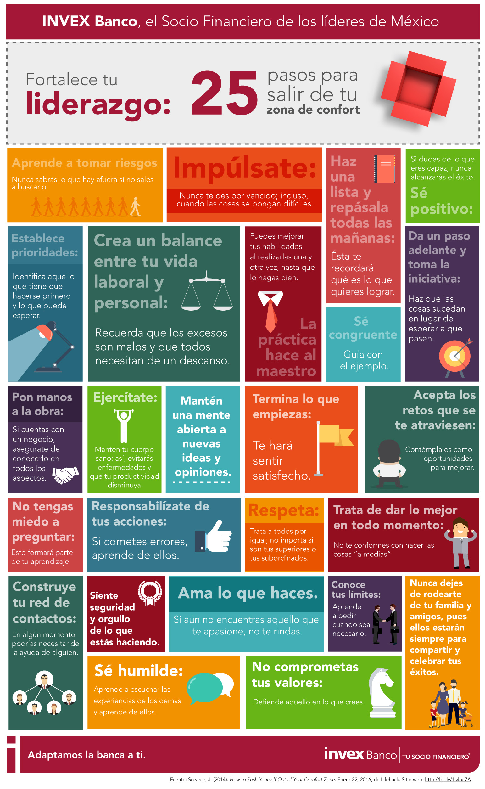 25 pasos para salir de tu zona de confort