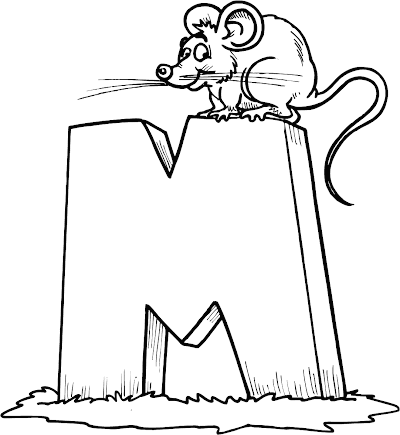 M Coloring Page