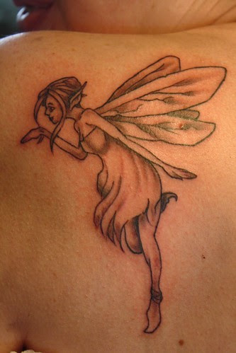 Fairy's Tattoo on Hinder Woman 