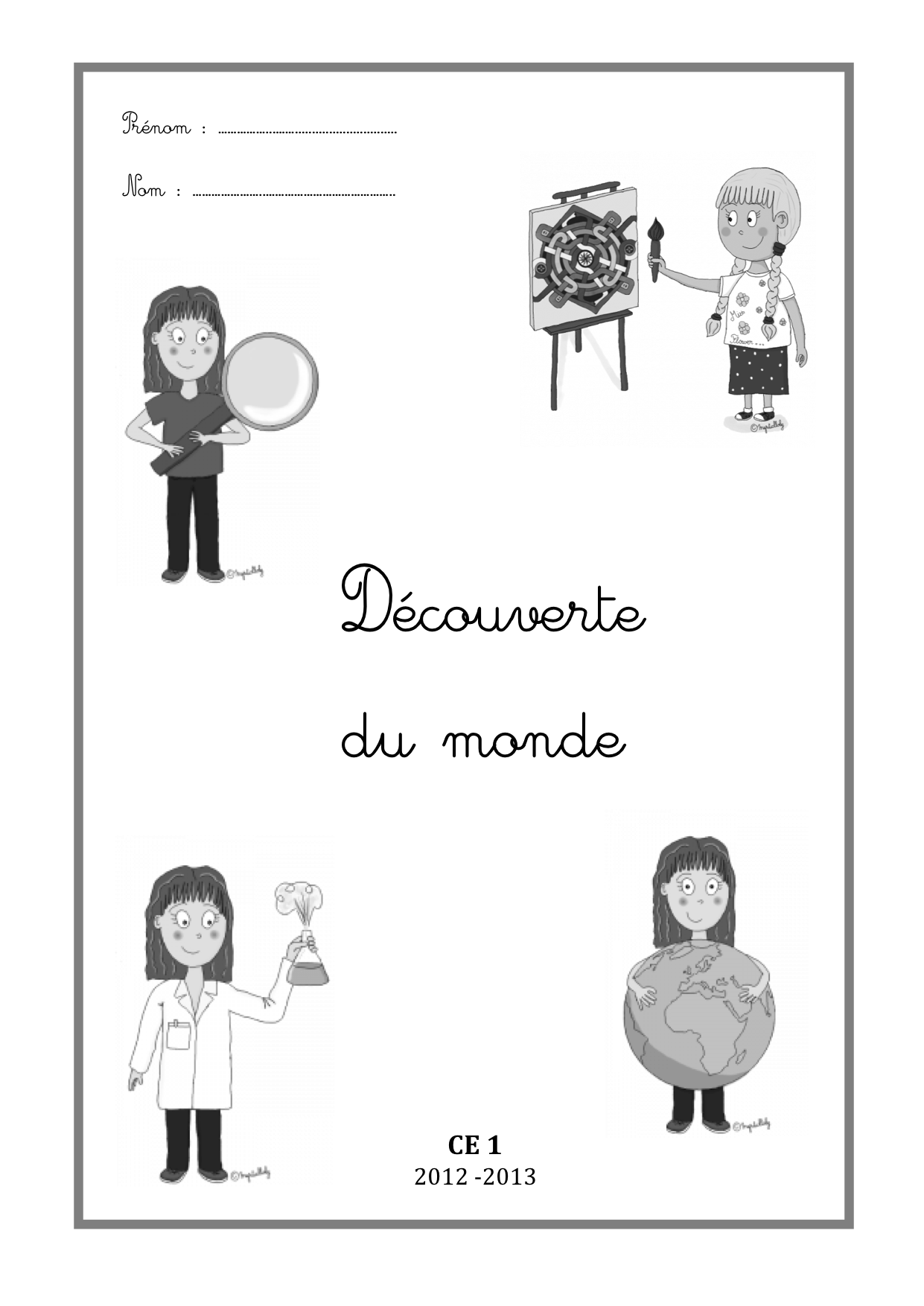 Pages De Garde Ce1 La Maitresse Aime