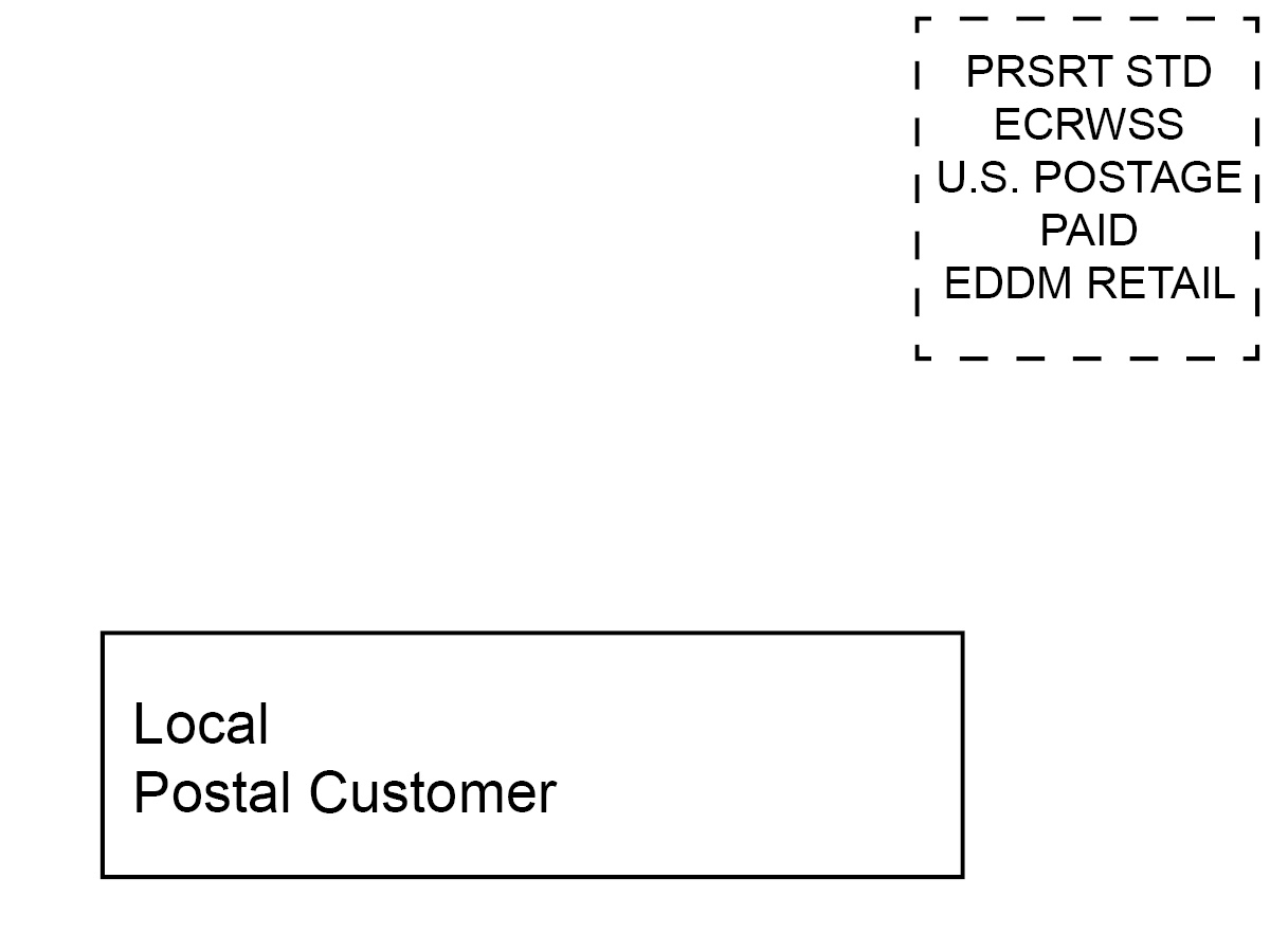 Eddm local postal customer label