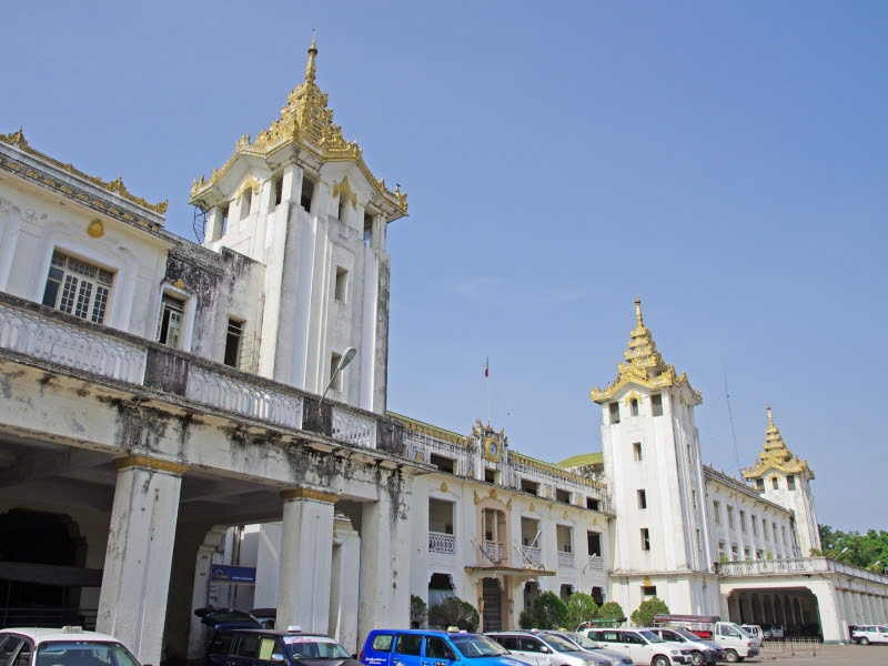 ヤンゴン中央駅 ヤンゴン セントラル駅 Yangon Central Railway Station ミャンマー観光