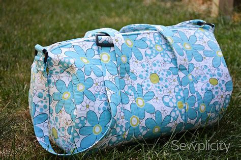 quilted duffle bag sewing tutorial allcrafts crafts