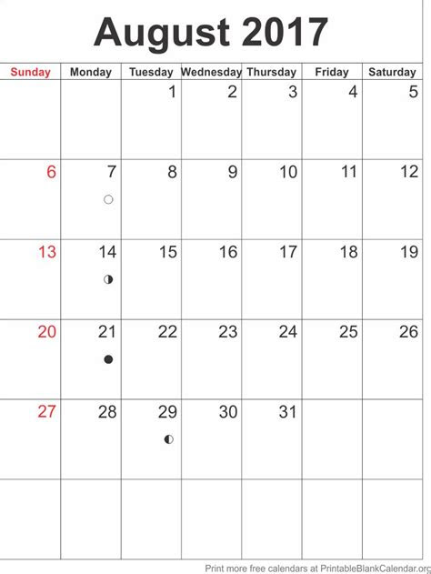  august 2017 blank calendar template printable blank calendarorg