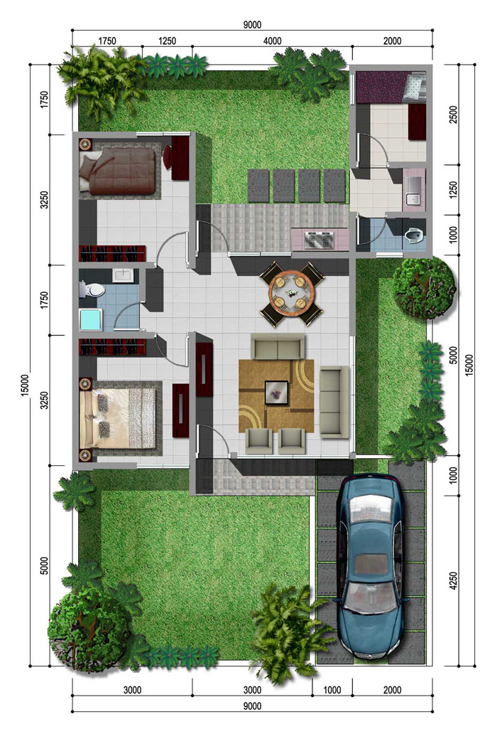 50 Sketsa Denah Rumah Minimalis Type 60 RUMAH IMPIAN 50 Sketsa Denah Rumah Minimalis Type 60 RUMAH IMPIAN