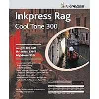 Inkpress Rag, Cool Tone Double Sided, Bright White Matte Inkjet Paper, 24 mil., 300gsm, 13x19'', 25 Sheets