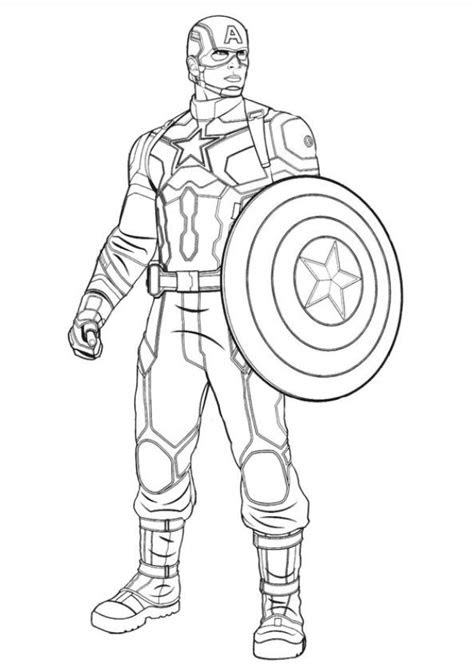 kids  funde malvorlage captain america civil war captain america