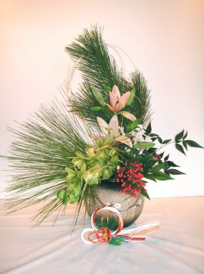 お正月花 生徒さんの作品 No 3 はな Ikebana And Flower