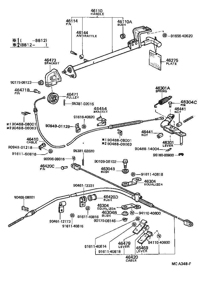 TOYOTA 4 RUNNER TRUCKRN66L-MSCEA - POWERTRAIN-CHASSIS ...