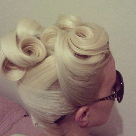 Vintage Pin Curl Updo