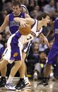 Phoenix Suns' Goran Dragic(notes) (2), of Slovenia, yells as he is fouled by Sacramento Kings' Beno Udrih(notes), also of Slovenia, during the second quarter of an NBA basketball game Friday, Nov. 12, 2010, in Phoenix.