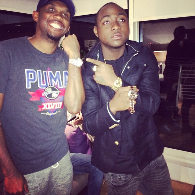 Davido and Eto'p