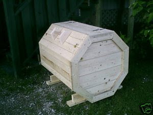 Plans How To Make A Octagon Wood Garbage Storage Recycle Box