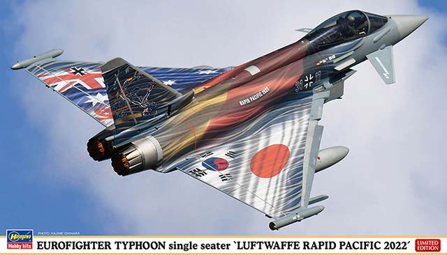Hasegawa 1/72 EUROFIGHTER TYPHOON single seater 'LUFTWAFFE RAPID PACIFIC 2022' (02430) Color Guide & Paint Conversion Chart