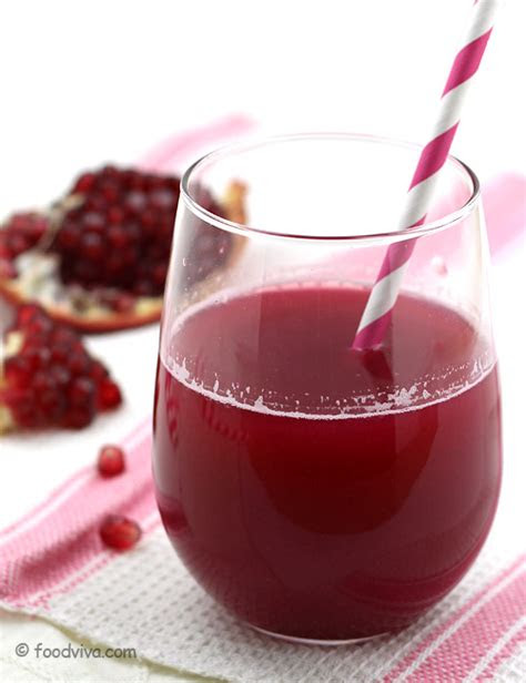 pomegranate juice recipe  fresh  pure juice  home