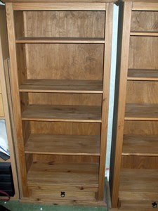 Details about Used - Solid Wood Bookcase with 1-Drawer &amp; Adjustable ...