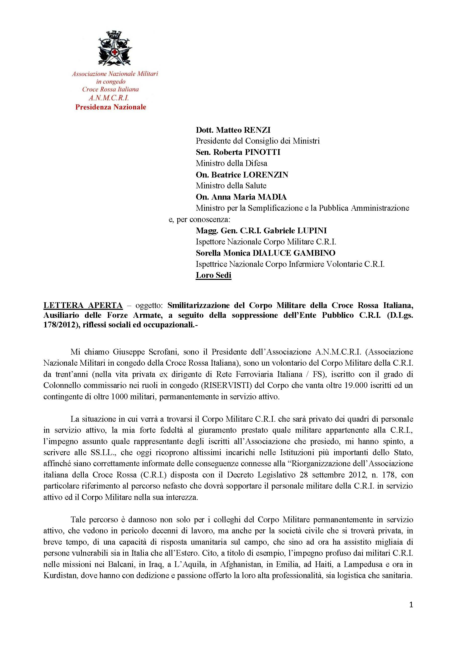 Archivi per ottobre 2014 | Associazione Nazionale Militari C.R.I. in ...