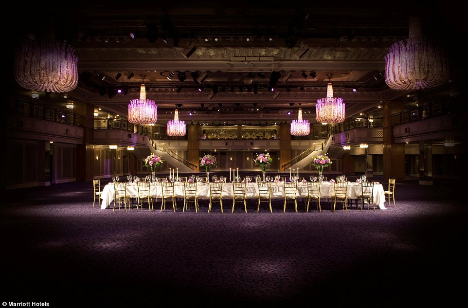 The Great Room once housed an ice rink where Queen Elizabeth II took skating lessons, but it was turned into a banqueting space in 1934