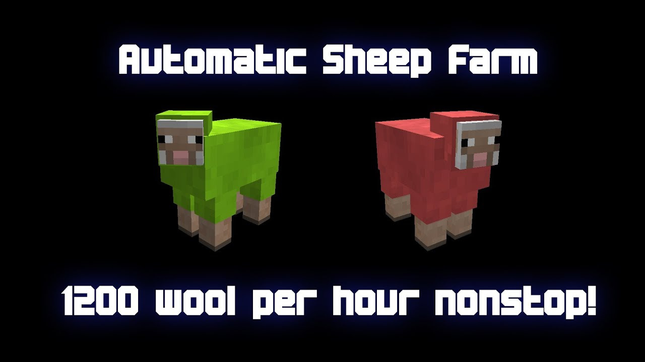 Automatic Sheep Farm - 1200 wool per hour nonstop 