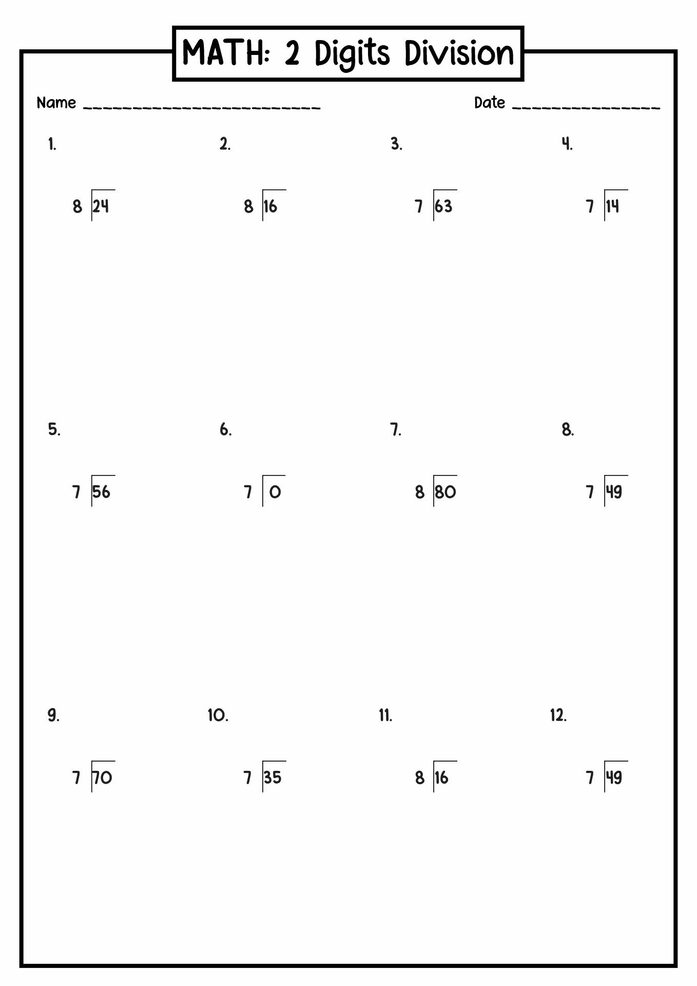 12 Best Images of Long Division With Remainders Worksheets 4th Grade ...
