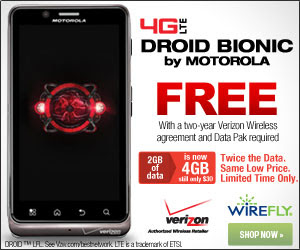 DROID BIONIC 4G by MOTOROLA for Verizon Wireless