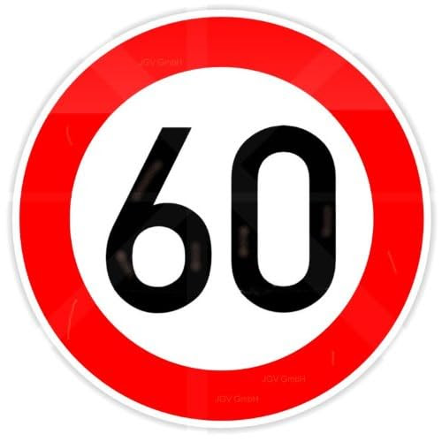 ORIGINAL Verkehrszeichen 60 Geburtstagsschild ...