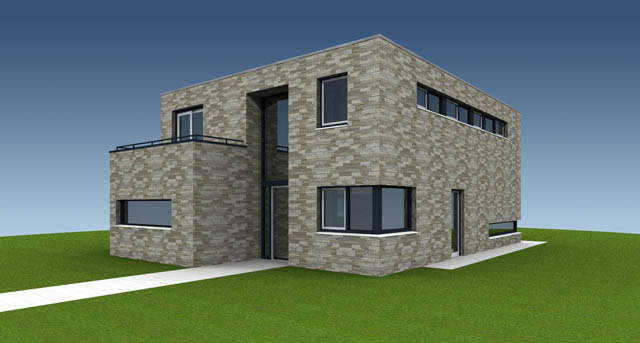 3D tekening energieneutraal woonhuis | Bouwkundig tekenbureau MAX3D!  tekenstudio