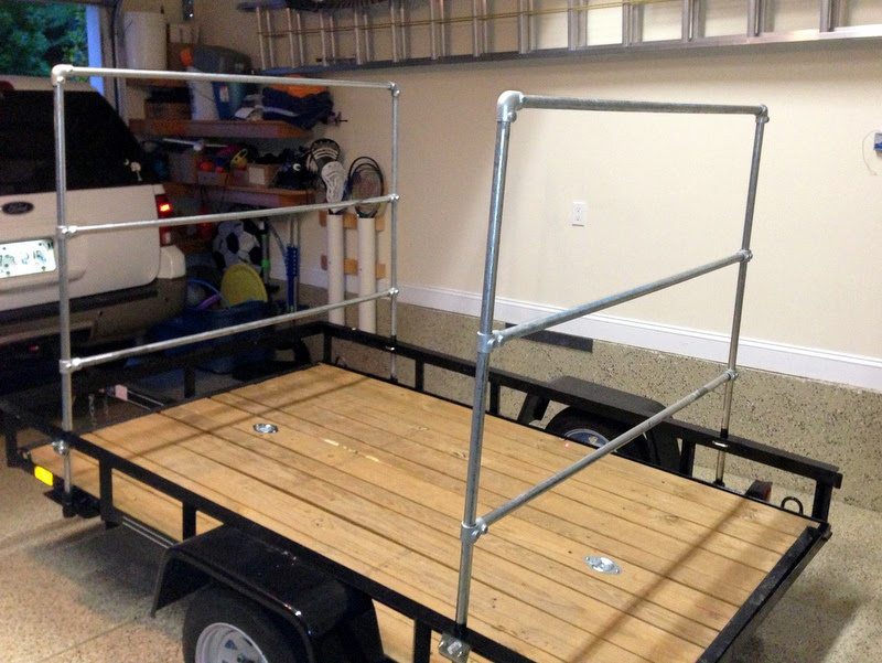 DIY Kayak Trailer Rack