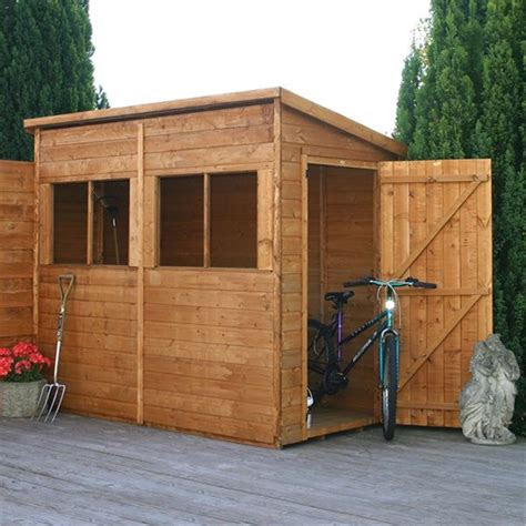 premier tongue  groove pent shed   windows