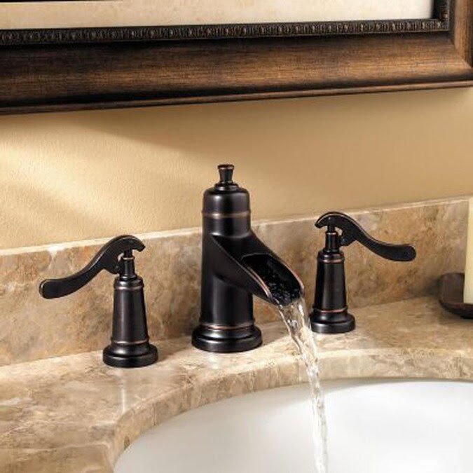 Pfister Ashfield Tuscan Bronze 2-Handle 8-in Widespread ...