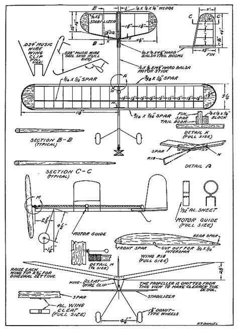 Stall-Proof Stick Tractor - simple stick fuselage-tissue