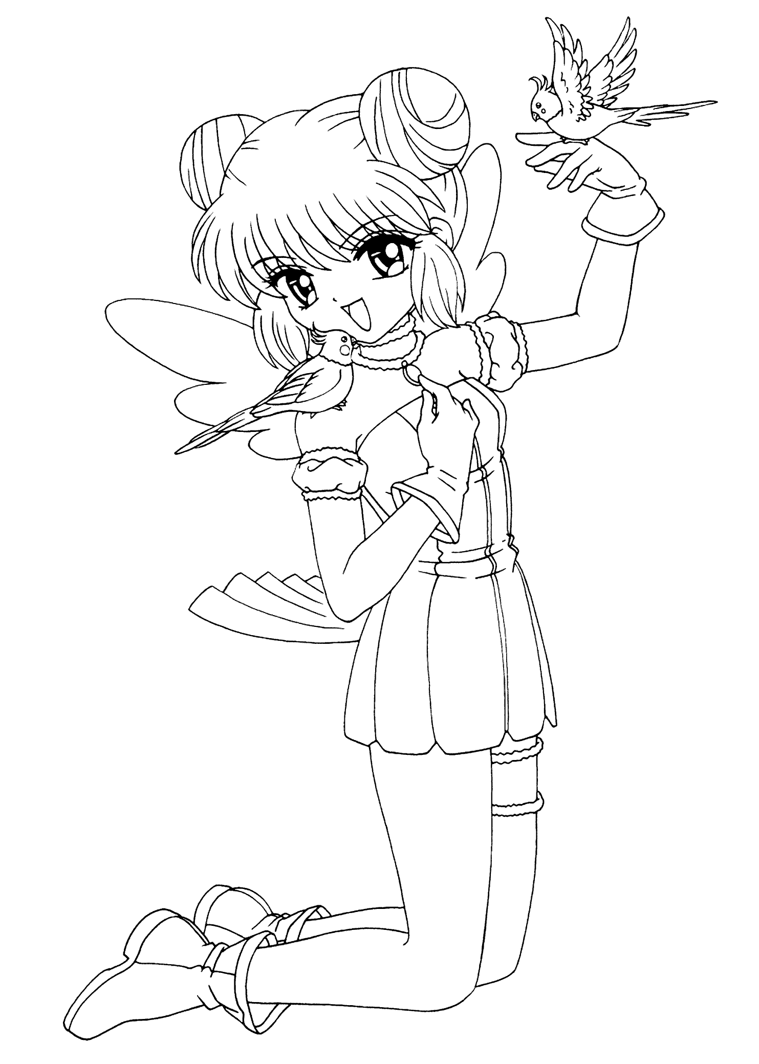 Kikyo coloring pages download and print for free