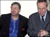Actor and comedian Jerry Lewis, left, and French Culture Minister Renaud Donnedieu de Vabres