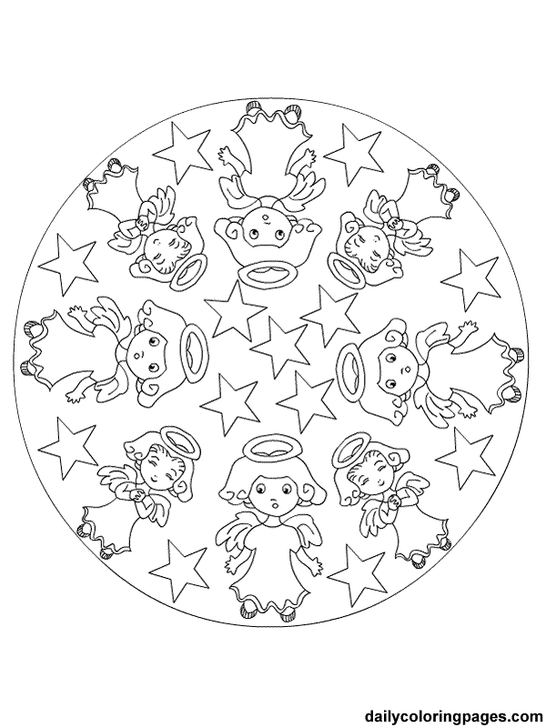 Download Christmas Mandala Coloring Pages - Coloring Home